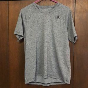 Men’s medium gray adidas shirt dri-fit material